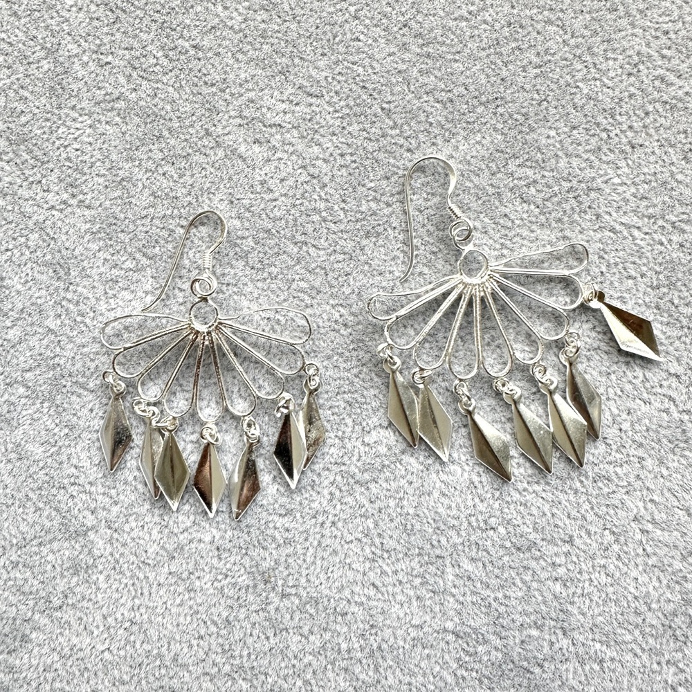 925 silver tropical earrings
